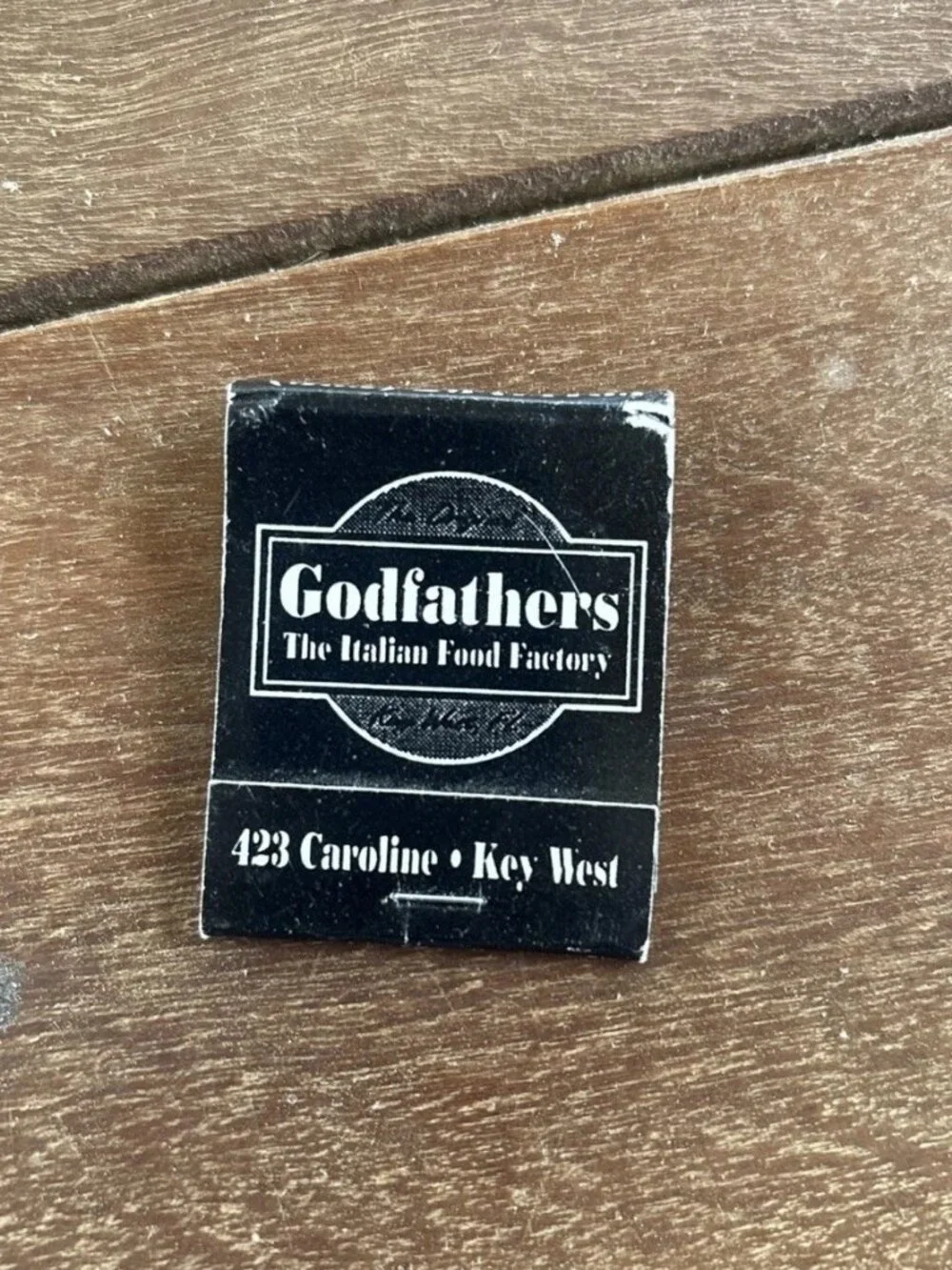Vintage Matchbook Godfather's Restaurant Key West FL Advertising Full